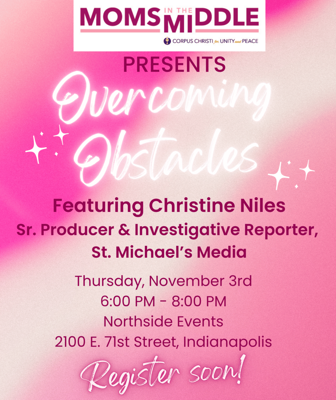 Overcoming Obstacles: Roadmap to Joy November 3